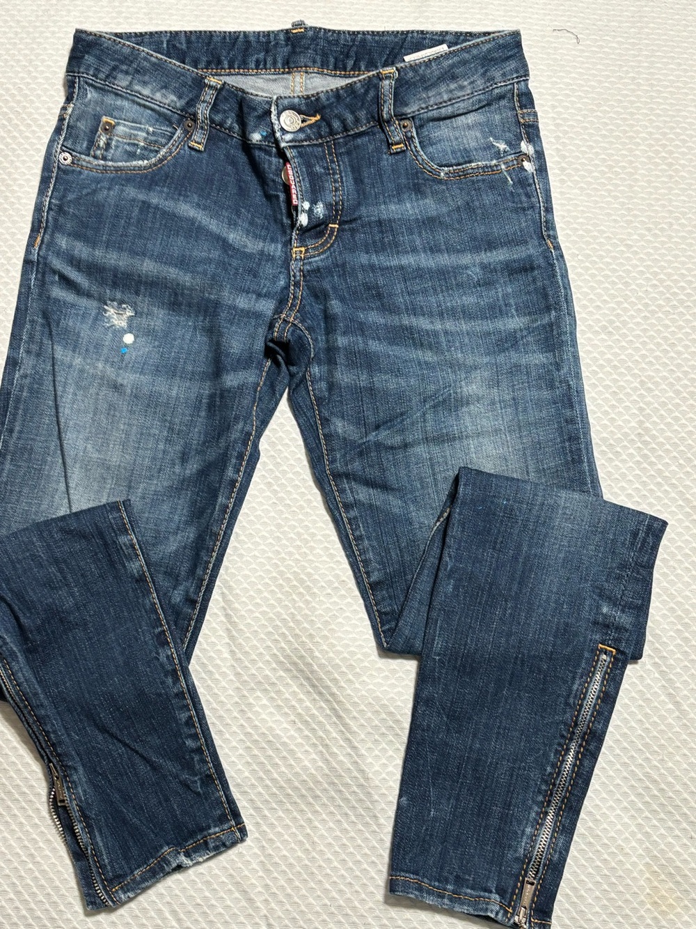 DSQUARED2 Women's Straight-Leg Jeans in Dark Blue Wash